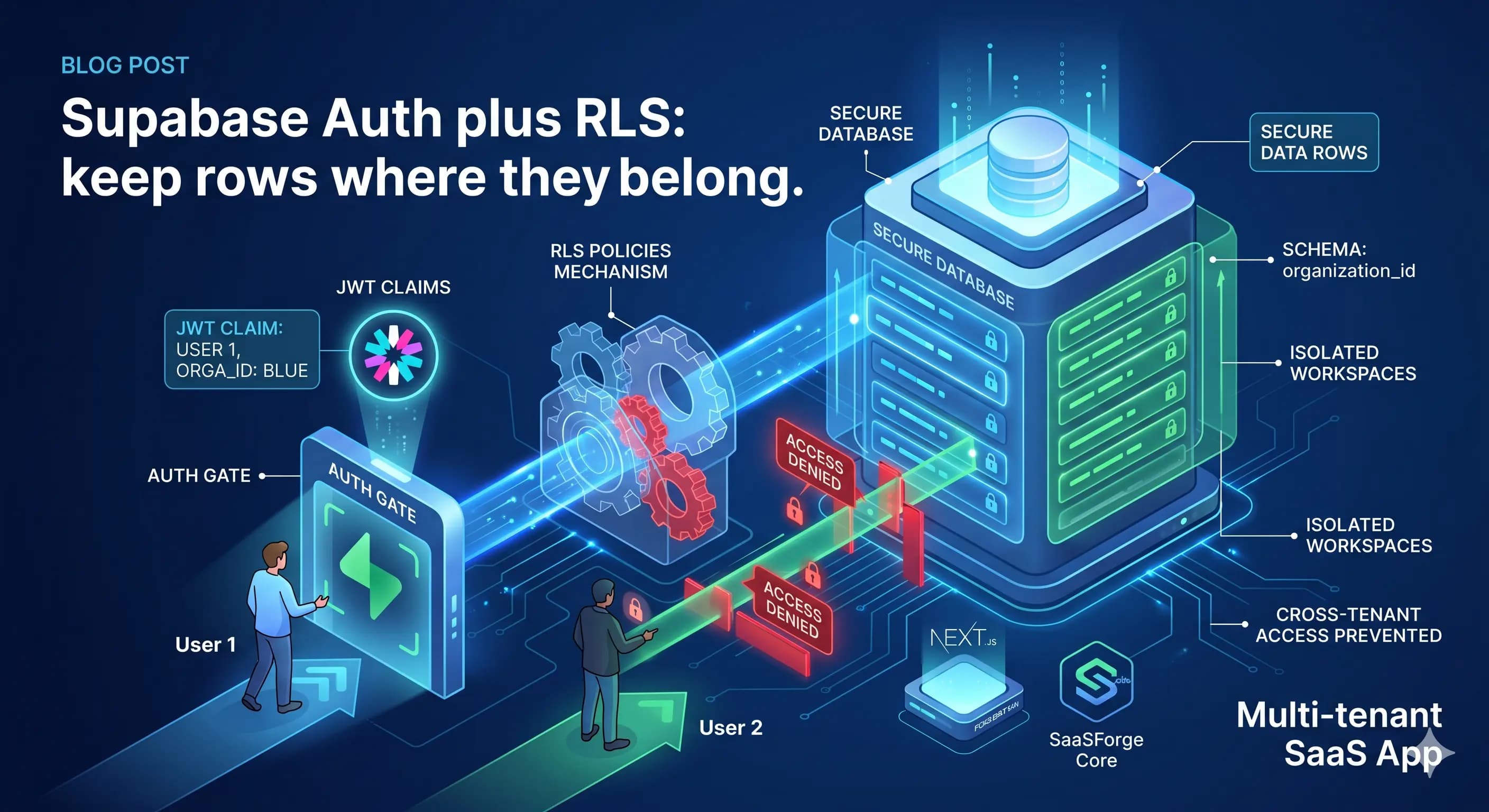 Supabase Auth plus RLS: keep rows where they belong